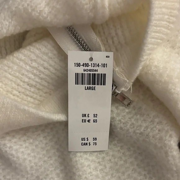 NWT Abercrombie Cream Sweater - Picture 3 of 6